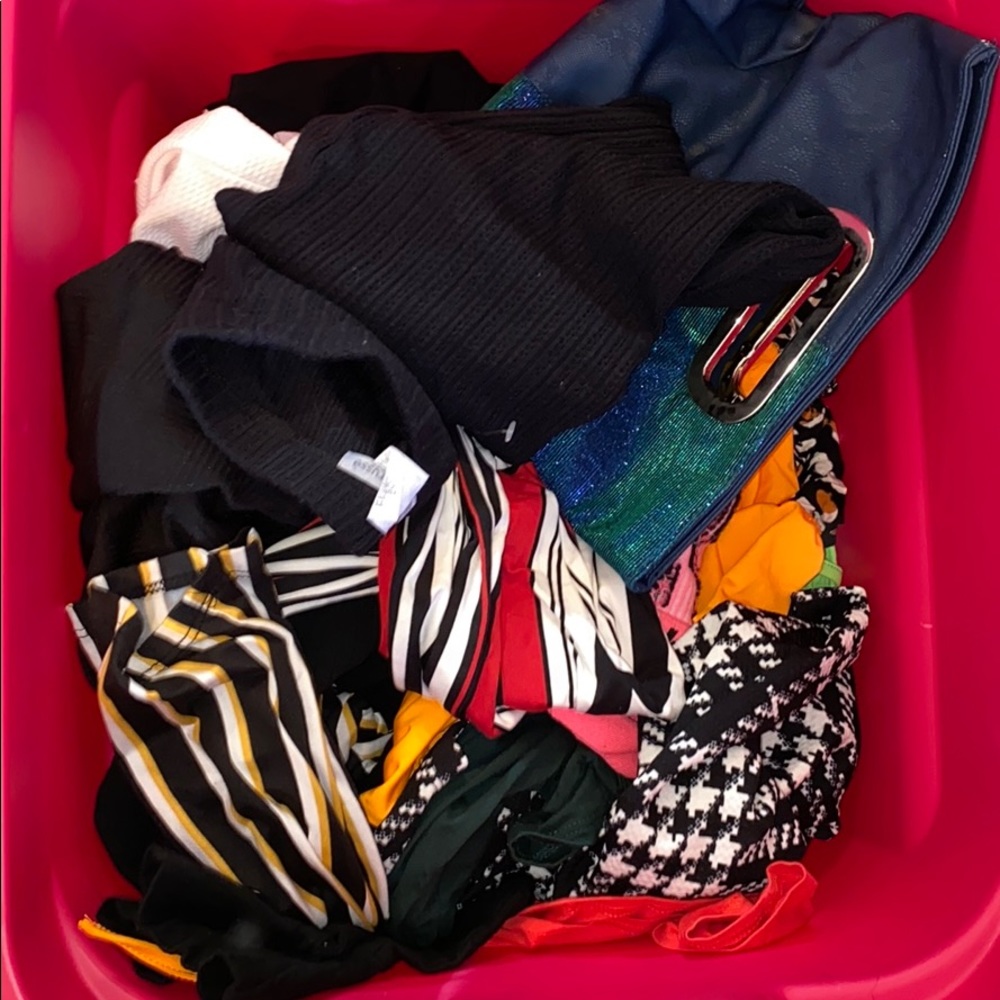 Bucket of clothes